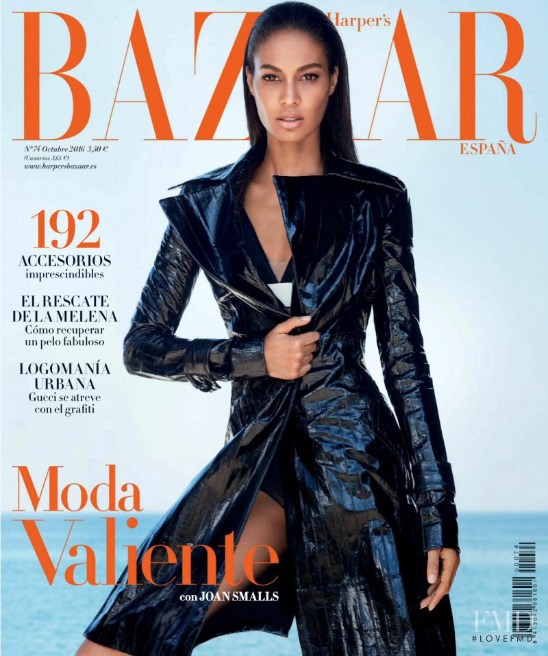 Joan Smalls featured on the Harper\'s Bazaar Spain cover from October 2016