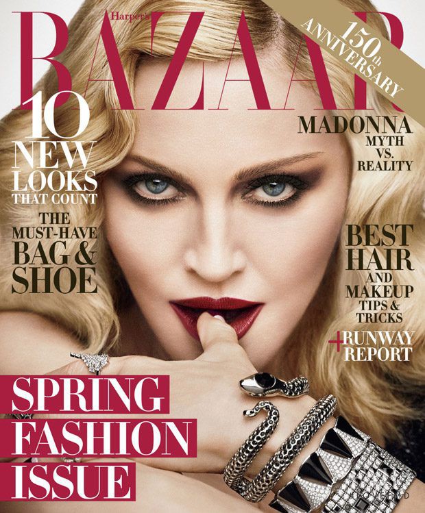 Madonna featured on the Harper\'s Bazaar Spain cover from February 2017