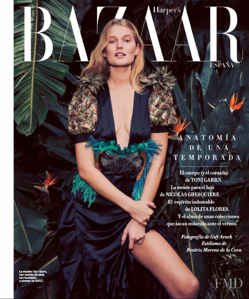 Toni Garrn featured on the Harper\'s Bazaar Spain cover from May 2017