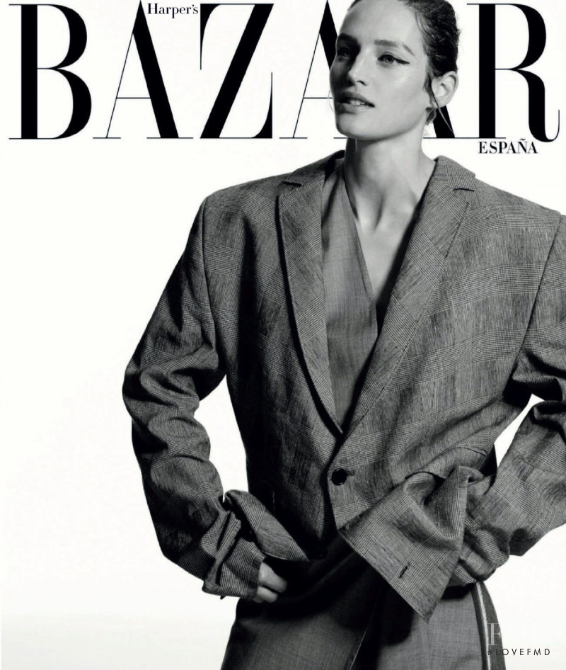 Vivien Solari featured on the Harper\'s Bazaar Spain cover from February 2019