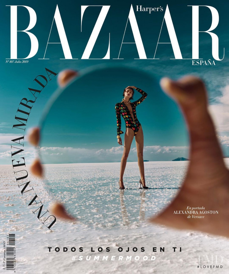 Alexandra Agoston-O\'Connor featured on the Harper\'s Bazaar Spain cover from July 2019