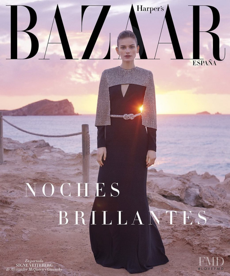 Signe Veiteberg featured on the Harper\'s Bazaar Spain cover from May 2019