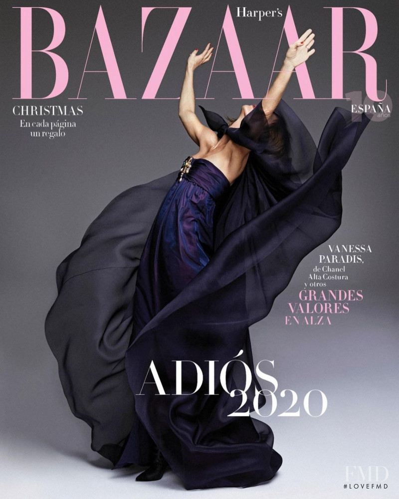 Vanessa Paradis featured on the Harper\'s Bazaar Spain cover from December 2020