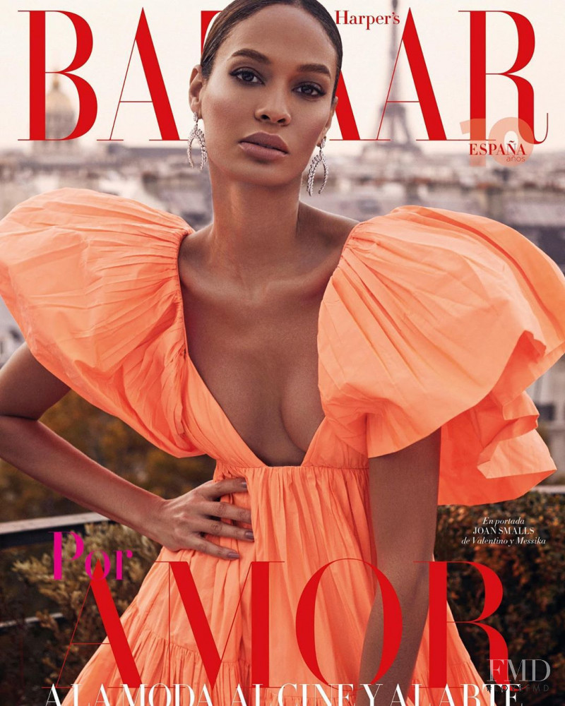 Joan Smalls featured on the Harper\'s Bazaar Spain cover from February 2020