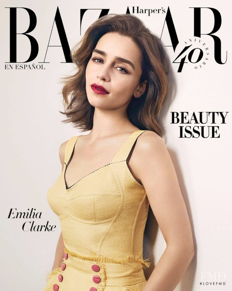 Emilia Clarke featured on the Harper\'s Bazaar Spain cover from June 2020