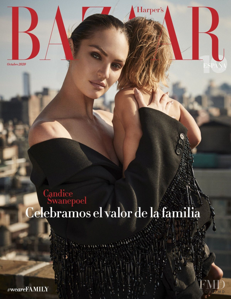 Candice Swanepoel featured on the Harper\'s Bazaar Spain cover from October 2020