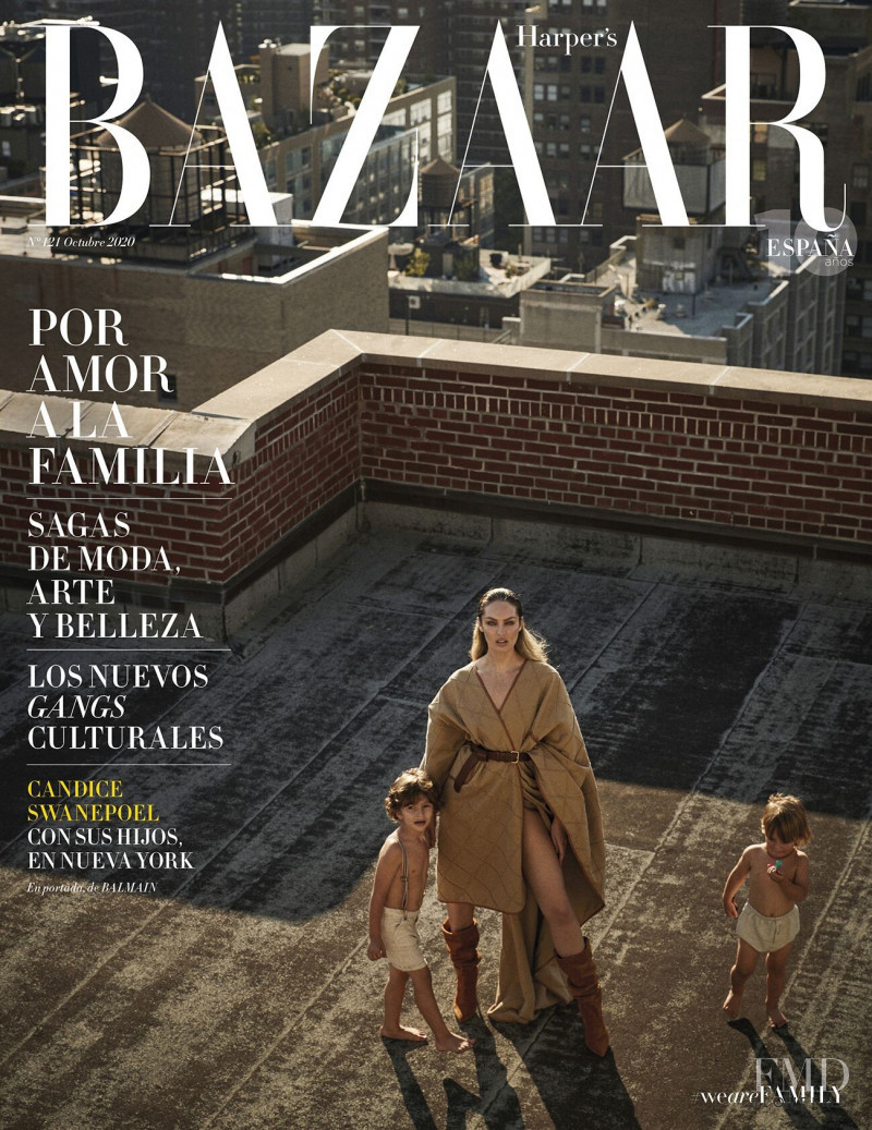 Candice Swanepoel featured on the Harper\'s Bazaar Spain cover from October 2020