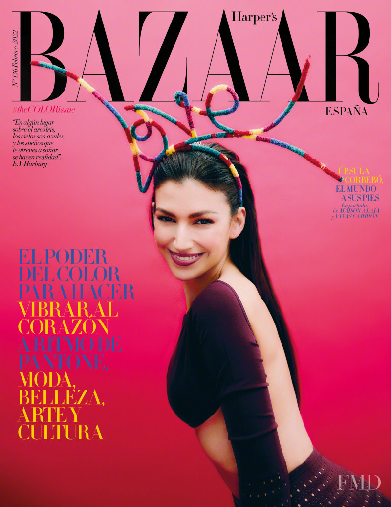 Úrsula Corberó featured on the Harper\'s Bazaar Spain cover from February 2022