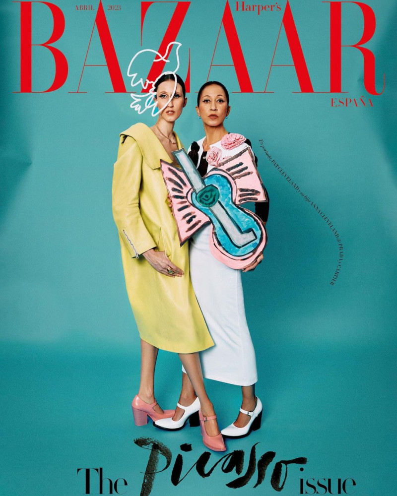 Anna Cleveland featured on the Harper\'s Bazaar Spain cover from April 2023