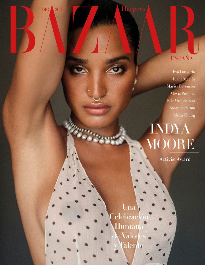 Indya Moore featured on the Harper\'s Bazaar Spain cover from December 2023