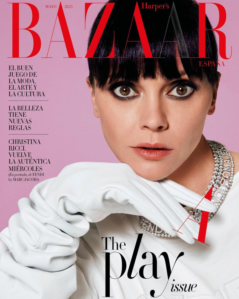 Christina Ricci featured on the Harper\'s Bazaar Spain cover from May 2023