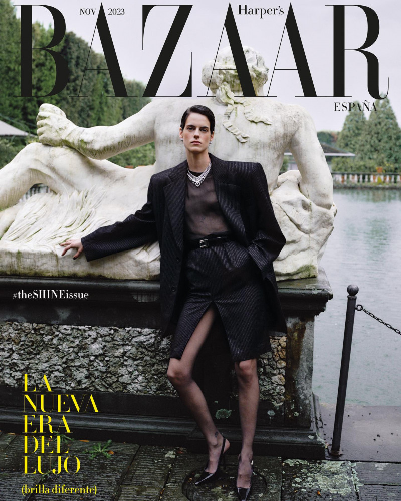 Miriam Sanchez featured on the Harper\'s Bazaar Spain cover from November 2023