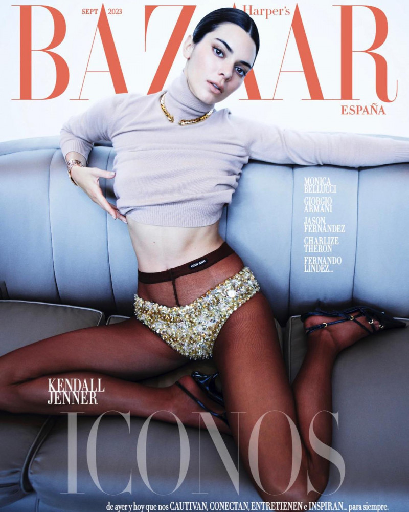 Kendall Jenner featured on the Harper\'s Bazaar Spain cover from September 2023