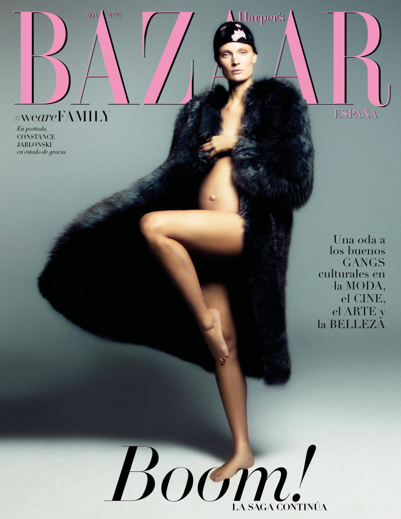 Constance Jablonski featured on the Harper\'s Bazaar Spain cover from November 2024