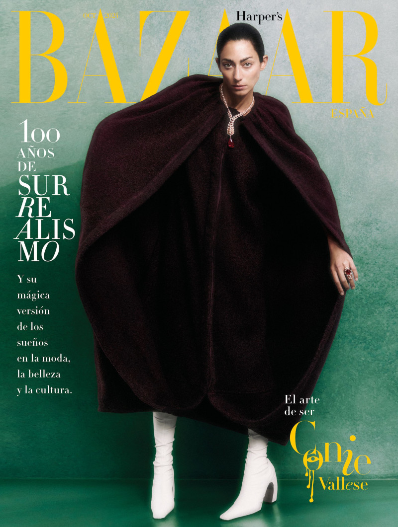 Conie Vallese featured on the Harper\'s Bazaar Spain cover from October 2024