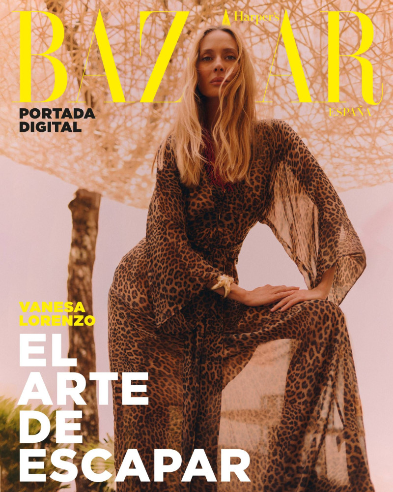 Vanesa Lorenzo featured on the Harper\'s Bazaar Spain cover from August 2025