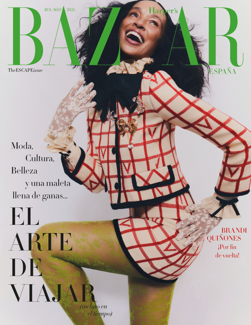 Brandi Quiñones featured on the Harper\'s Bazaar Spain cover from July 2025
