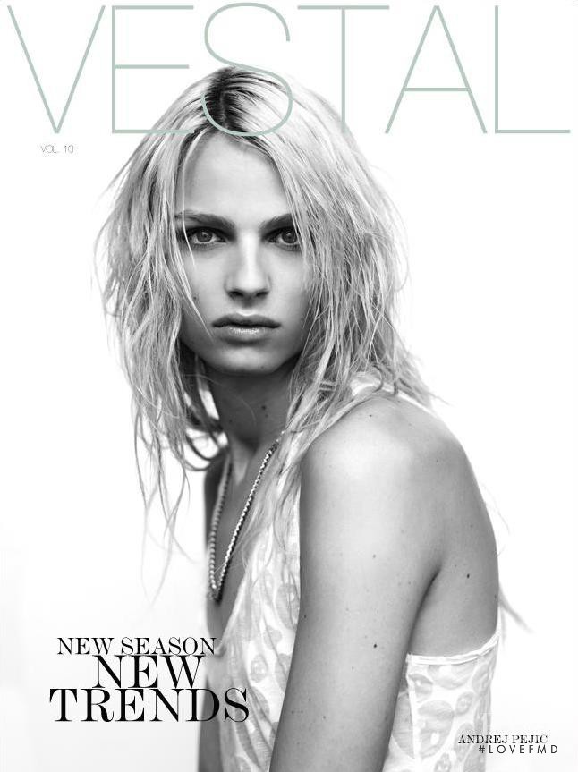Andrej Pejic featured on the Vestal cover from July 2012