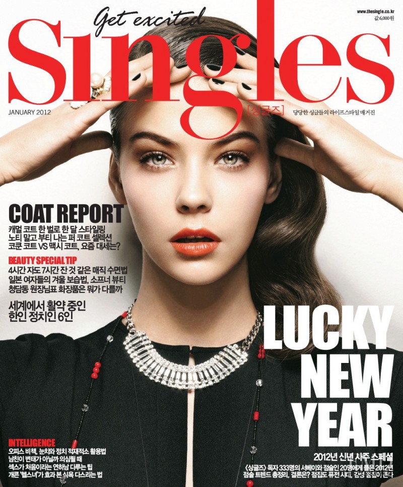 Klaudia Kret featured on the Singles cover from January 2012