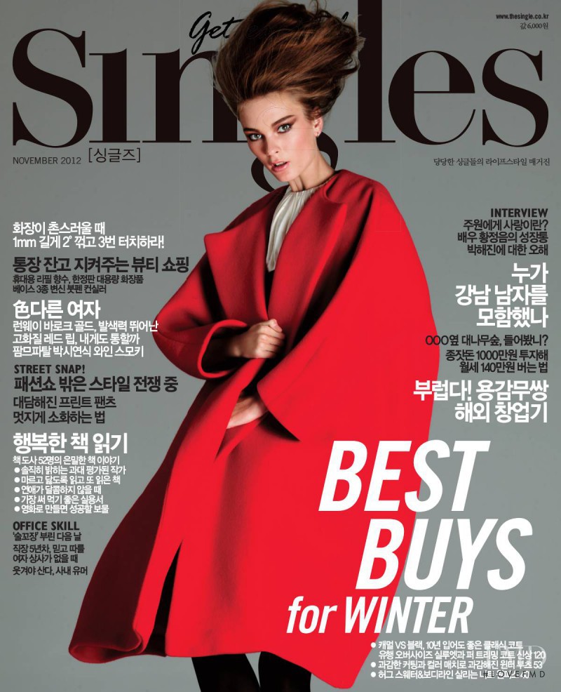 Irina Kulikova featured on the Singles cover from November 2012