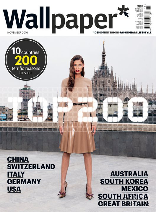 Bianca Balti featured on the Wallpaper* cover from November 2010