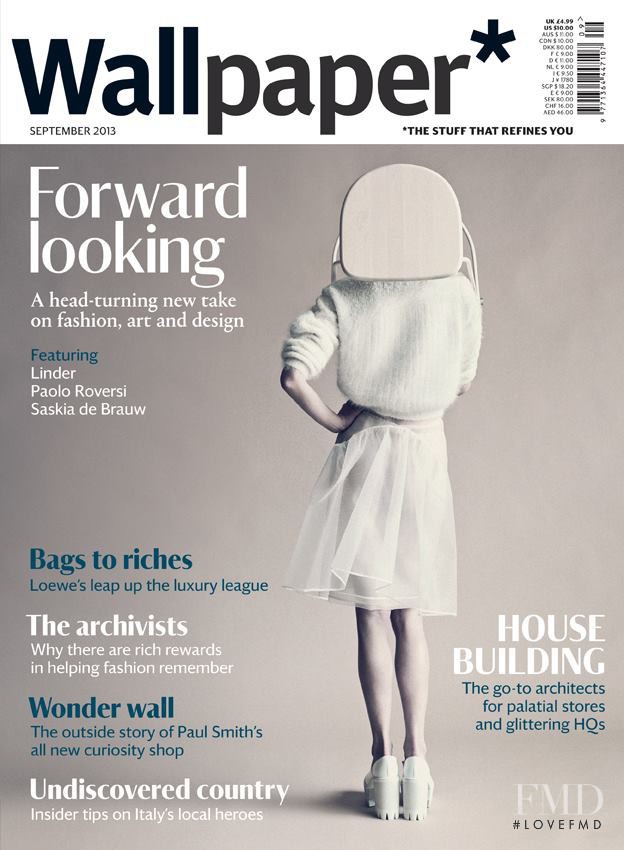 Saskia de Brauw featured on the Wallpaper* cover from September 2013