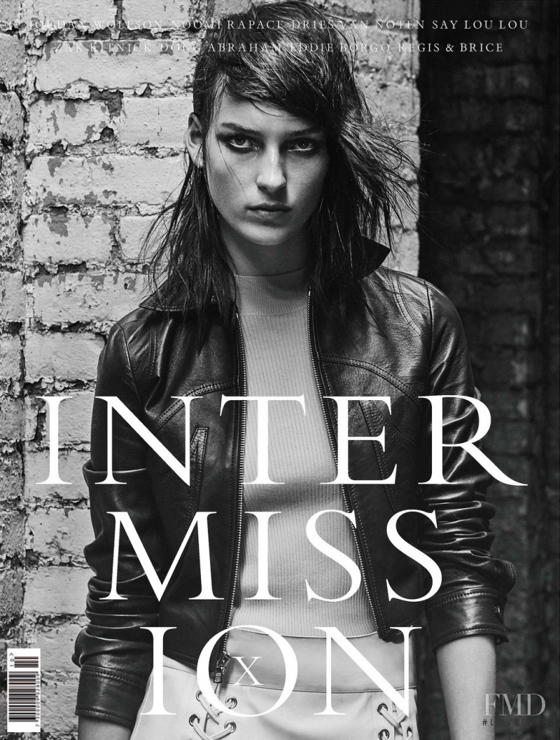 Julia Bergshoeff featured on the Intermission Magazine cover from March 2015