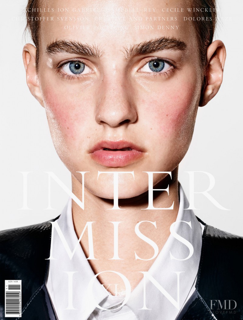 Maartje Verhoef featured on the Intermission Magazine cover from September 2015