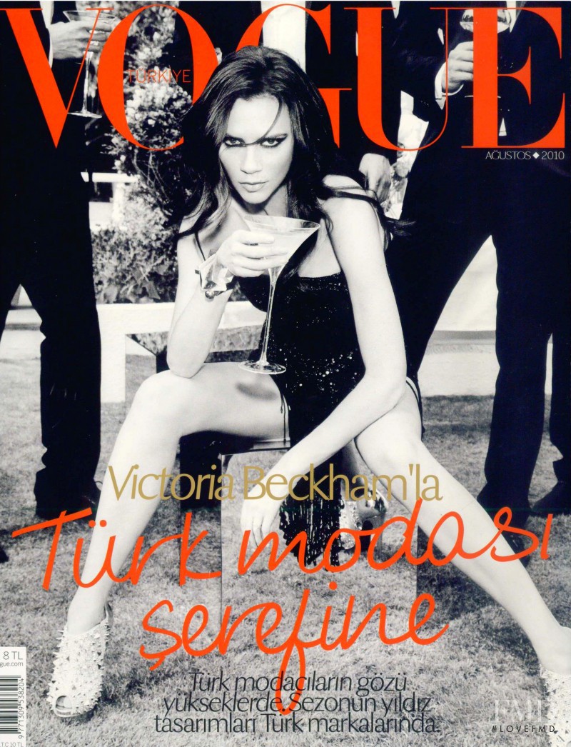 Victoria Beckham featured on the Vogue Turkey cover from August 2010