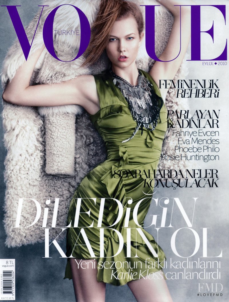 Karlie Kloss featured on the Vogue Turkey cover from September 2010