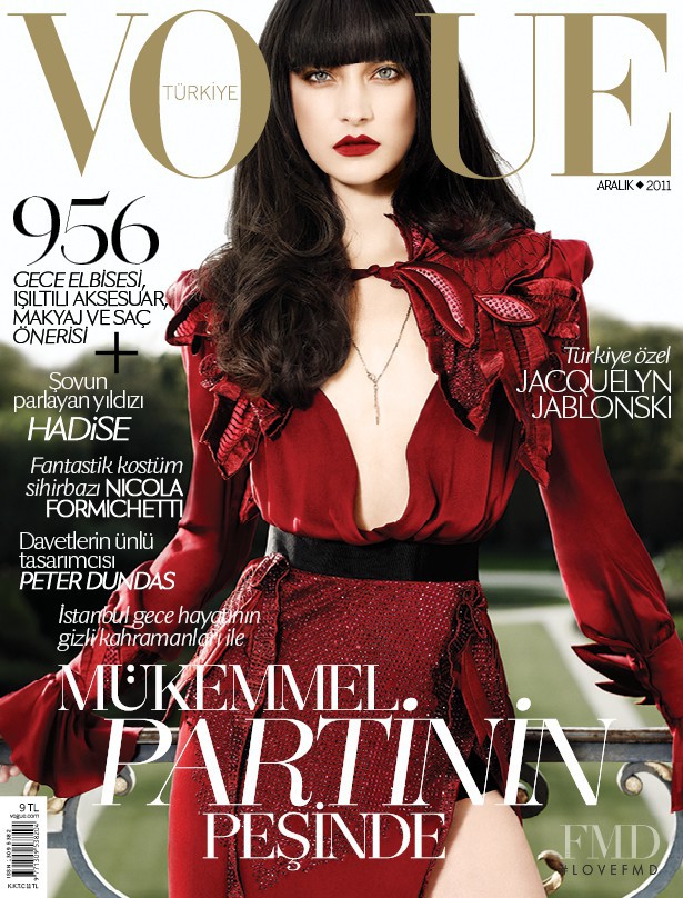 Jacquelyn Jablonski featured on the Vogue Turkey cover from December 2011