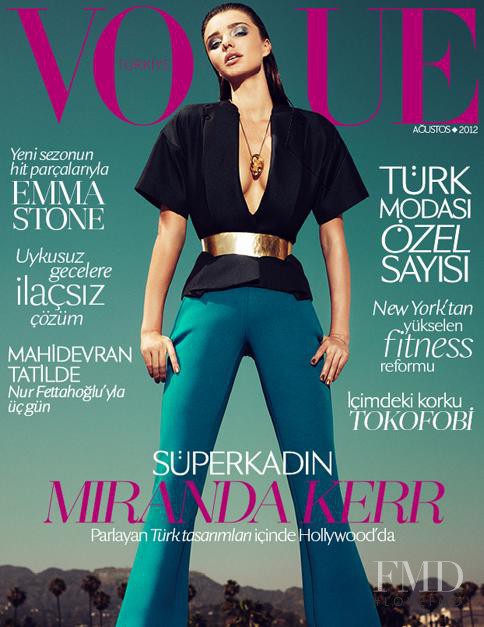 Miranda Kerr featured on the Vogue Turkey cover from August 2012