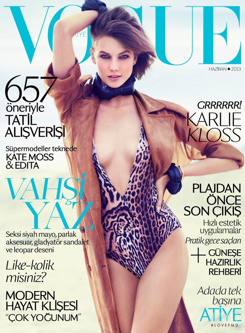 Karlie Kloss featured on the Vogue Turkey cover from June 2013
