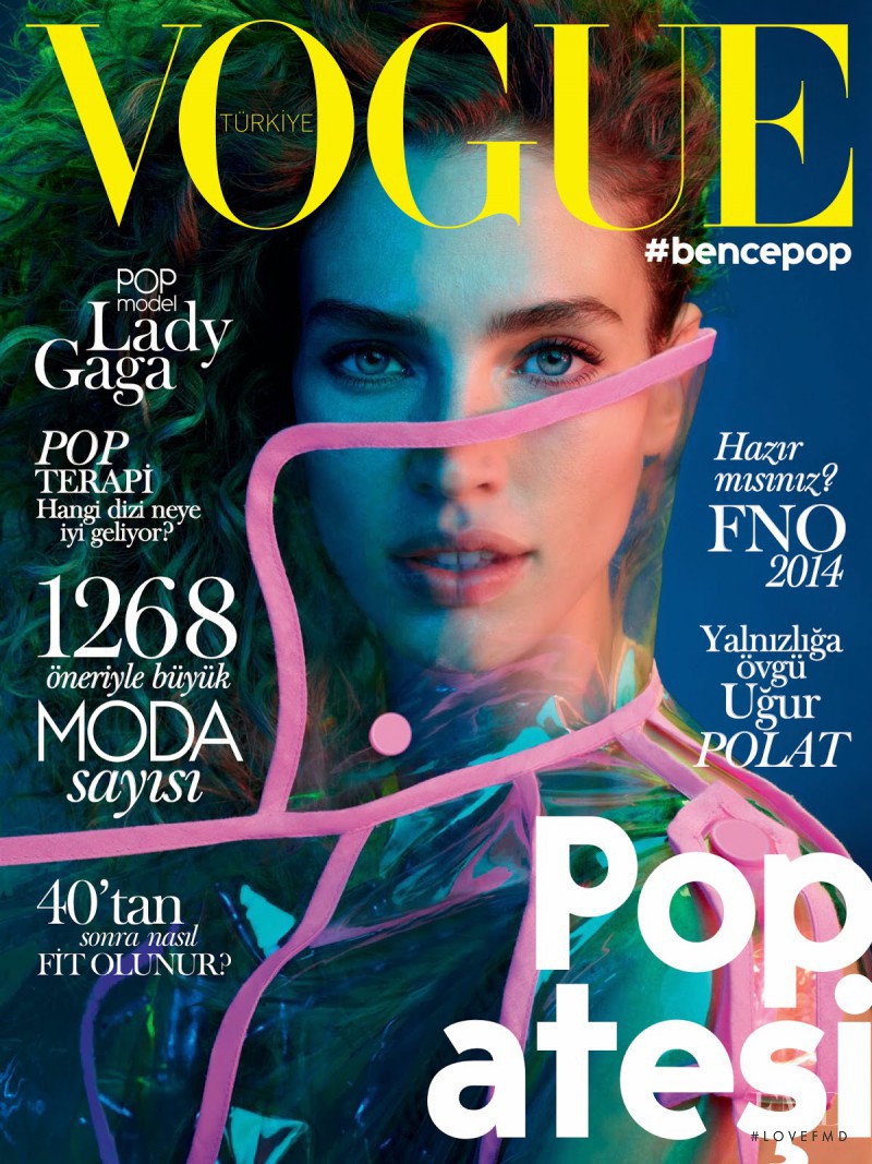 Crista Cober featured on the Vogue Turkey cover from September 2014