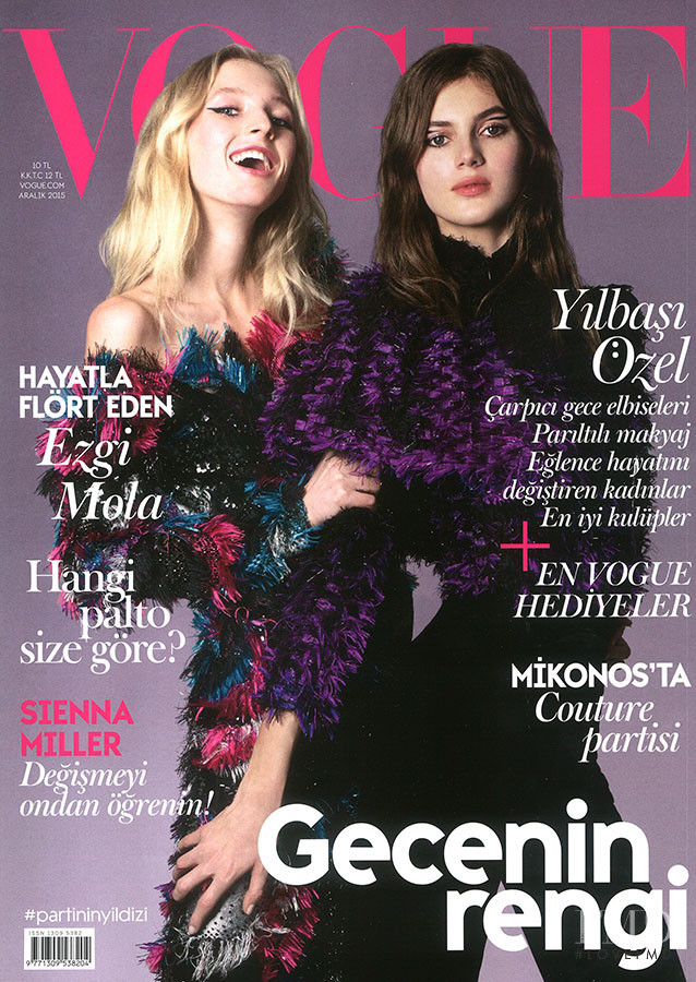 Valery Kaufman featured on the Vogue Turkey cover from December 2015