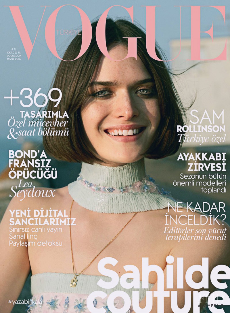 Sam Rollinson featured on the Vogue Turkey cover from May 2015