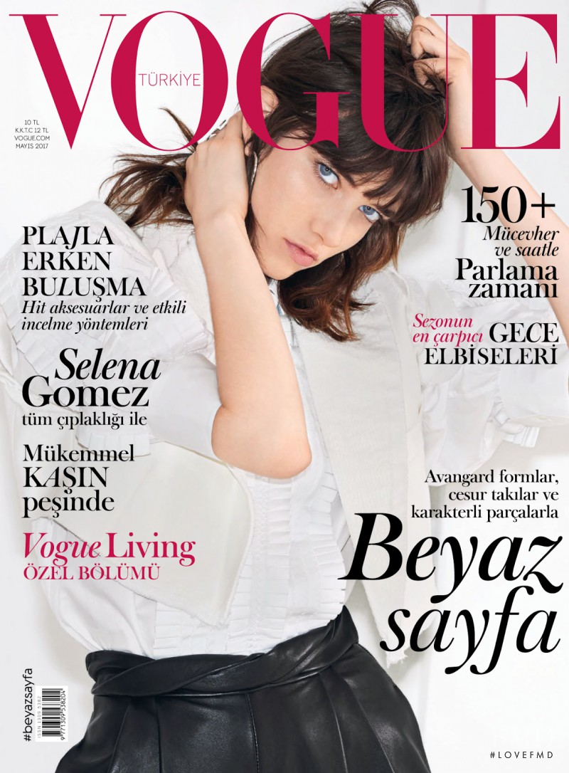 Grace Hartzel featured on the Vogue Turkey cover from May 2017