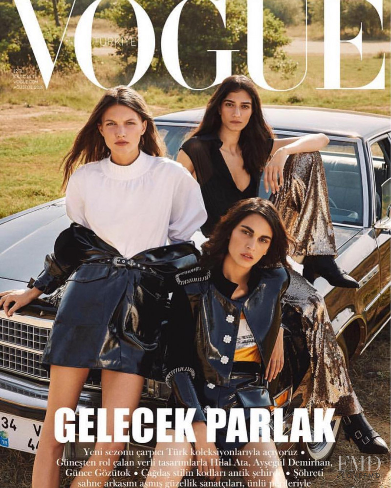  featured on the Vogue Turkey cover from August 2018