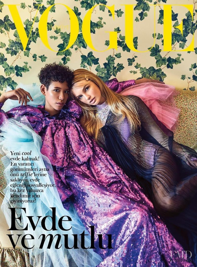Romee Strijd, Janiece Dilone featured on the Vogue Turkey cover from February 2018
