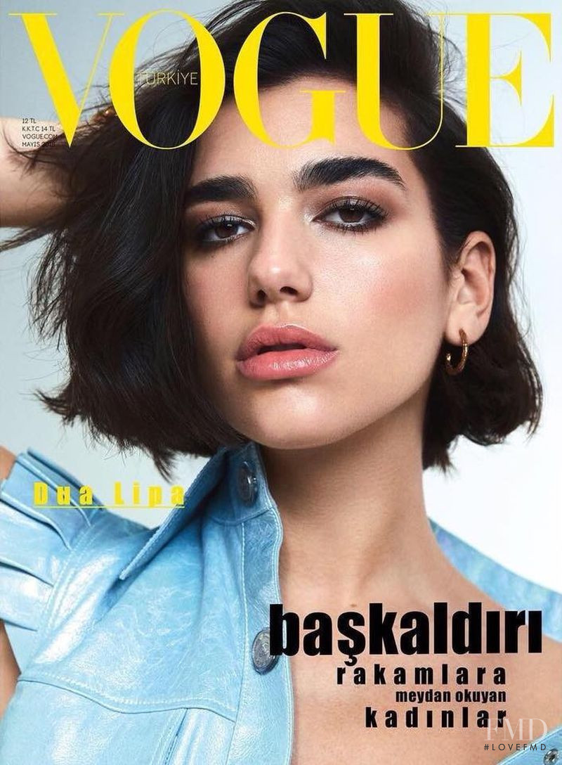  Dua Lipa featured on the Vogue Turkey cover from May 2018