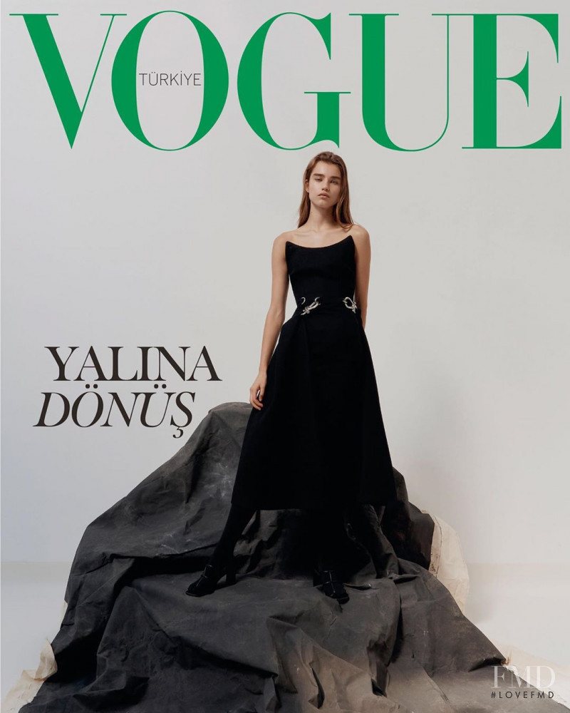 Meghan Roche featured on the Vogue Turkey cover from October 2019