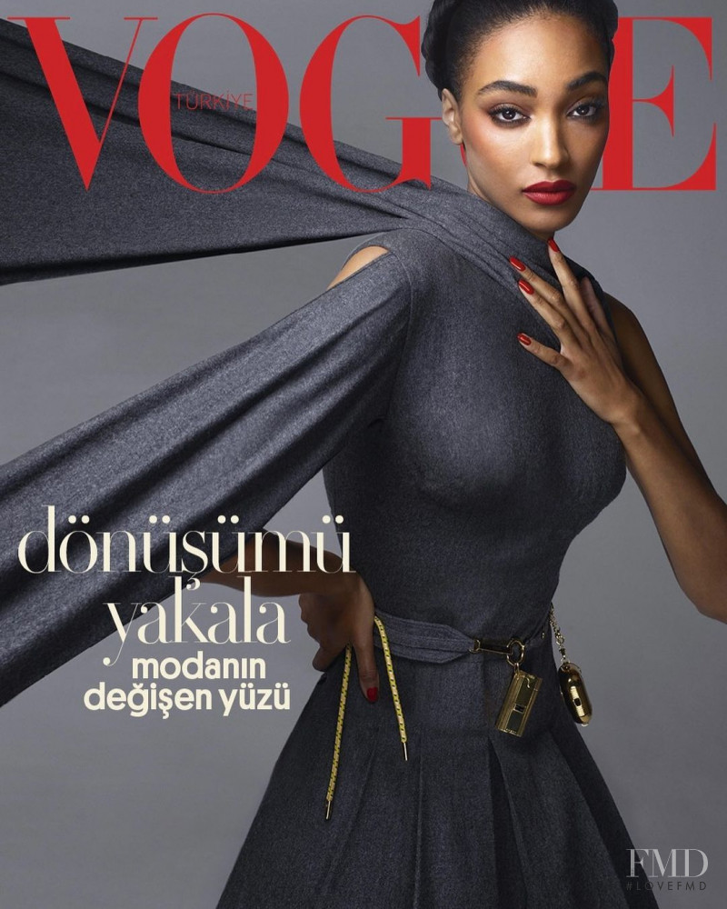 Jourdan Dunn featured on the Vogue Turkey cover from November 2020