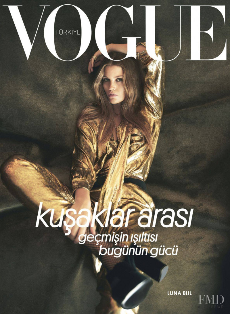Luna Bijl featured on the Vogue Turkey cover from October 2020