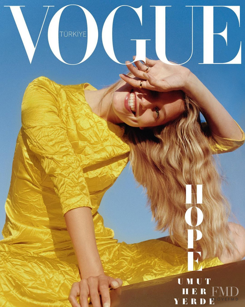 Hana Jirickova featured on the Vogue Turkey cover from September 2020