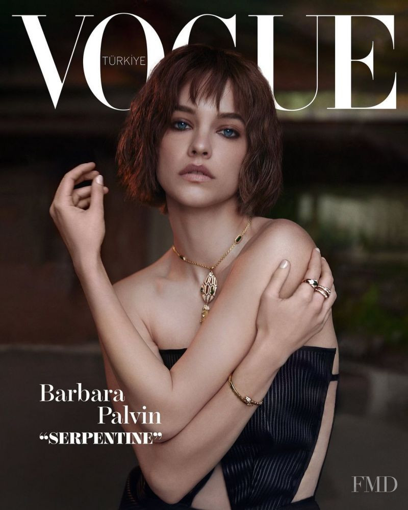 Barbara Palvin featured on the Vogue Turkey cover from April 2022