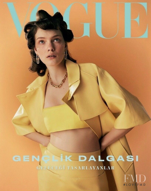 Penelope Ternes featured on the Vogue Turkey cover from February 2022