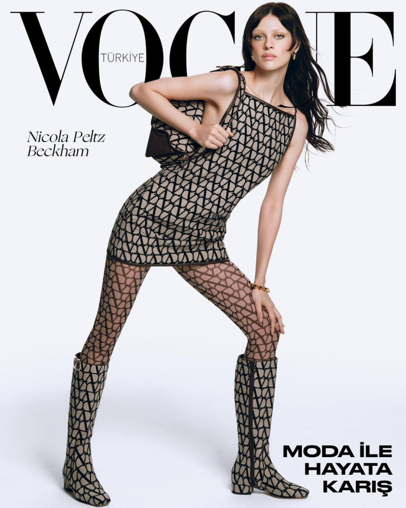 Nicola Peltz Beckham featured on the Vogue Turkey cover from November 2022