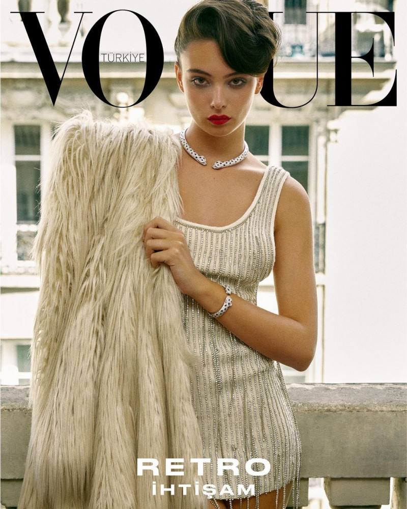 Deva Cassel featured on the Vogue Turkey cover from October 2022
