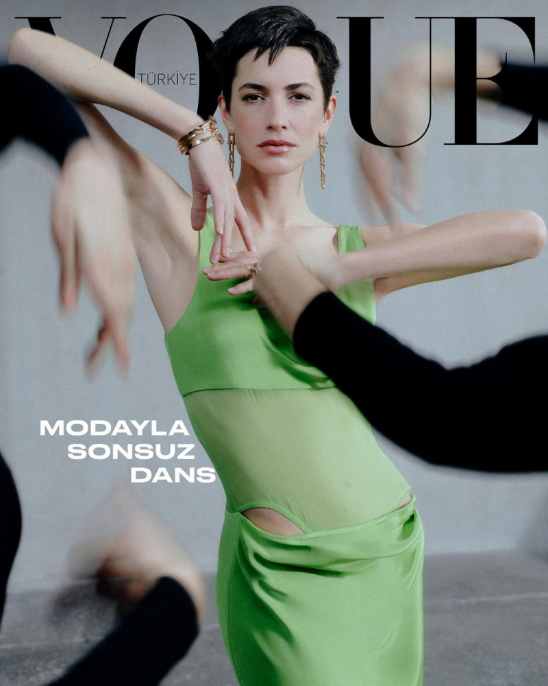 Louise de Chevigny featured on the Vogue Turkey cover from February 2023