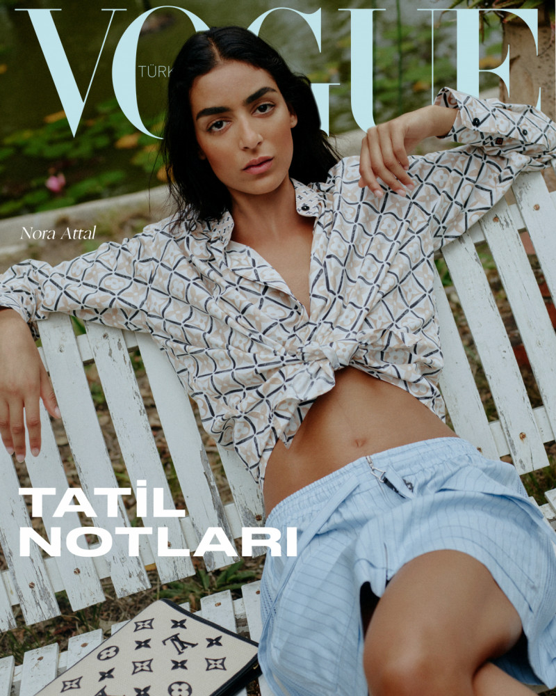 Nora Attal featured on the Vogue Turkey cover from July 2023